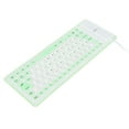 thumbnail image 3 of Silicone Keyboard with Fully Sealed Design, Lightweight Portable, Various Colors, Mute Button, Soft Comfortable for PC, Waterproof, Dustproof, Silent USB Wired Silicone Keyboard, 3 of 7