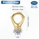 thumbnail image 3 of Uxcell 4 Pack Ganchos de Lámpara Tuercas de Anillo, Carga Máxima de 5kg Rosca M10 Ganchos de Bucle Cerrado Partes de Candelabro[Dorado], 3 of 6