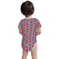 thumbnail image 5 of Daiia Hand Drawn Strawberry Printed Unisex-Baby Short Sleeve Onesies Bodysuits Baby Climbing Clothes Soft and Comfortable Romper with Expandable Shoulder Design-6 Months, 5 of 8