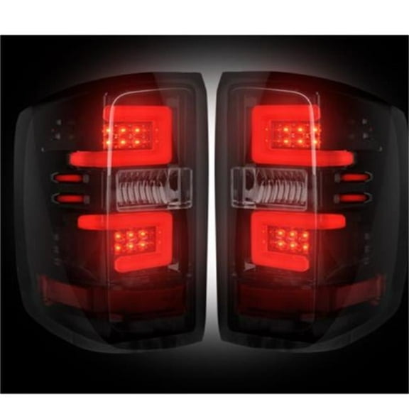 Recon Truck Accessories REC264297BK 16-17 Silverado 1500-2500 & 3500 Oled Tail Lights - Smoke