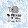 thumbnail image 4 of Inktastic Meemaw and Peepaw Love Me Grandchild Boys or Girls Baby Bodysuit, 4 of 5