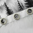 thumbnail image 4 of Homewish Gray White Black Out Curtains,Rustic Pine Tree Curtains Pack of 2 (42x63 Each),Tropical Plant Bedroom Curtains For Adult,Breathable Home Decor, 4 of 6