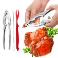 thumbnail image 2 of Popular! Seafood Tools Set Crab Stainless Steel Lobster Forks Nut Lobster Shellers Nut Shellfish Lobster Leg Opener Set For Restaurant Kitchen Gadget Kits, 2 of 5