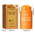 thumbnail image 3 of Turmeric Cleansing Mud Mask Face Wash Facial Cleanser,Clearance,Yellow Ginger Bentonite Skin Mud Facial Mask Turmeric Face Clays Mask Deep Cleaning Purifying Moned 50G, 3 of 9