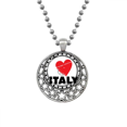 thumbnail image 1 of Me encanta Italia palabra amor corazon Circle Collares Colgante Retro Moon Stars Jewelry Unbranded M, 1 of 3
