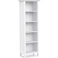thumbnail image 5 of White Modern 5-Shelf Bookcase, Solid Pine Wood Storage Bookcase for Home Office, 5 of 6