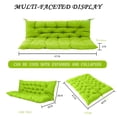 thumbnail image 7 of HONEY HOME 47in x 40 in Porch Swing Cushions, Waterproof Outdoor Glider Cushions with Ties for Backyard and Garden, Grass Green, 7 of 7