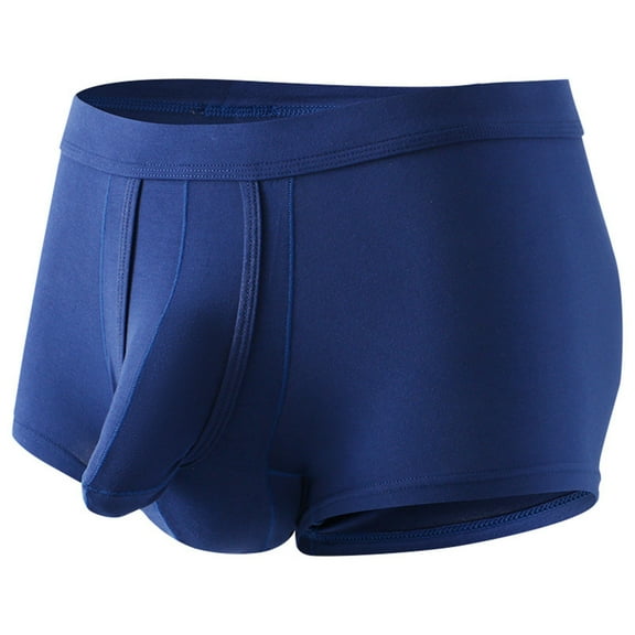 Gubotare Mens Panties Men's ComfortSoft Underwear Boxers, Soft Knit Moisture-Wicking Boxers (Blue,XXL)