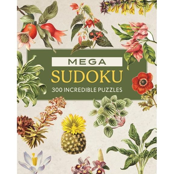 Mega Sudoku: 300 Incredible Puzzles, (Paperback)
