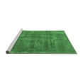 thumbnail image 2 of Ahgly Company Machine Washable Indoor Square Oriental Emerald Green Industrial Area Rugs, 5' Square, 2 of 4