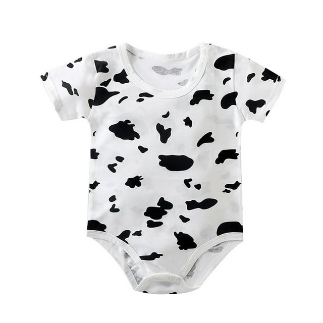 Birdeem Rompers Toddler Baby Girls Boys Short Sleeve Printed Color T-Shirt Round Neck Jumpsuit Romper