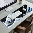 thumbnail image 6 of Gaming Mouse Pad,Mouse Pad 31.5x11.8inch Large Extended Computer Mouse Mat Keyboard Full Desk Mousepad for Gaming, Office, Wave of Kanagawa, 6 of 6