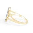 thumbnail image 2 of AFFY White Cubic Zirconia Palm Tree Shape Band Ring In 14k Yellow Gold Over Sterling Silver, 2 of 6