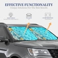 thumbnail image 4 of Zufioo Coral And Seashell On The Beach Print Folding Car Windshield Sun Visor, Anti-ultraviolet Sun Visor, Suitable for Trucks, Vans Car Accessories-Small, 4 of 6