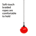 thumbnail image 5 of Blue Rabbit Play Kids Buoy Ball Swing with Rope/Chain, Red, 5 of 6