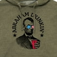 thumbnail image 3 of Instant Message - Abraham Drinkin - Men's Pullover Hooded Fleece Sweatshirt, 3 of 7