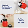 thumbnail image 4 of YasTant 34 Oz Thermal Coffee Carafe, Double Wall Stainless Steel Insulated Vacuum Coffee Pot Teapot for Keeping Hot, 1 Liter Beverage Dispenser with Removable Tea Filter – Red, 4 of 8