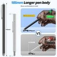 thumbnail image 3 of Stylus pens for Touch Screens [5 Pack Long Pen Body] Fiber mesh Tips High Sensitivity & Fine Point Capacitive Pen Compatible for ipad iPhone Android Tablet Laptop Microsoft Surface Chromebook, 3 of 6