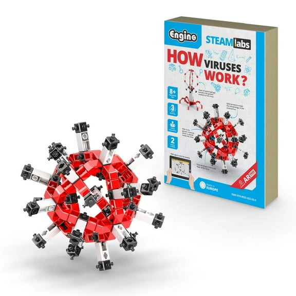 Engino STEAM Labs: How Viruses Work, STEM Building Kit for Kids Ages 8 (2 Models to Build)