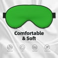 thumbnail image 3 of Xecao Green for Soft Fluffy Sleeping Blindfold, Nap eye cover tailored for the utmost comfort for girls, women, kids, and adults., 3 of 7