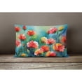 thumbnail image 4 of Carolines Treasures DAC1698PW1216 16 x 12 in. Unisex Ohio Scarlet Carnations in Watercolor Fabric Decorative Pillow, 4 of 4
