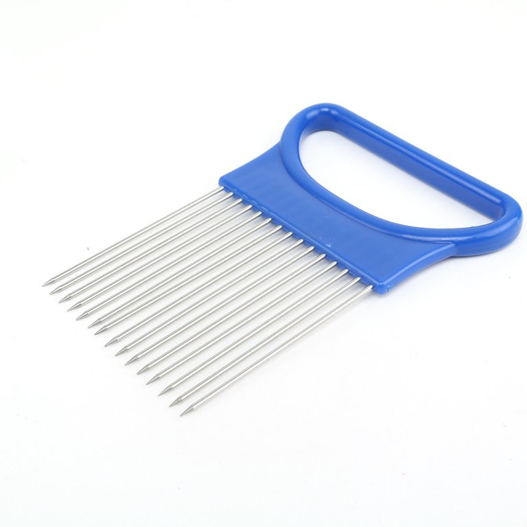 1pc Onion Slicer Tool With Holder, Meat Injector Needles, Fruit & Vegetable  Cutting Aid