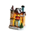 thumbnail image 3 of Christmas Scene Small Lighted House Decoration Xmas Craft for New Year Decor A, 3 of 8