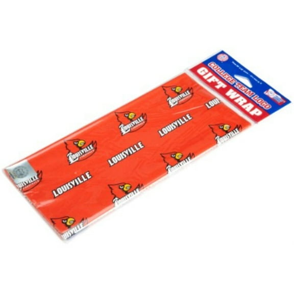 ncaa louisville cardinals wrapping paper