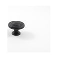 thumbnail image 1 of 10203BK Essentiels Résidentiels Bouton de Cabinet Champignon - Noir, 1 of 3