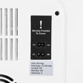 thumbnail image 5 of 20L Mini Fridge for Bedroom Car Office, Portable Mini Fridge Cooler & Warmer Touch Panel and Digital Temperature for Food Drinks Skincare Beauty, Small Refrigerator with Glass Front - White, 5 of 9