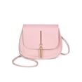 thumbnail image 1 of LHSHID New Golden Tassel Double Layer Semi Circle Solid Color One Shoulder Saddle Bag Fashion Casual Women Small Bag, 1 of 6