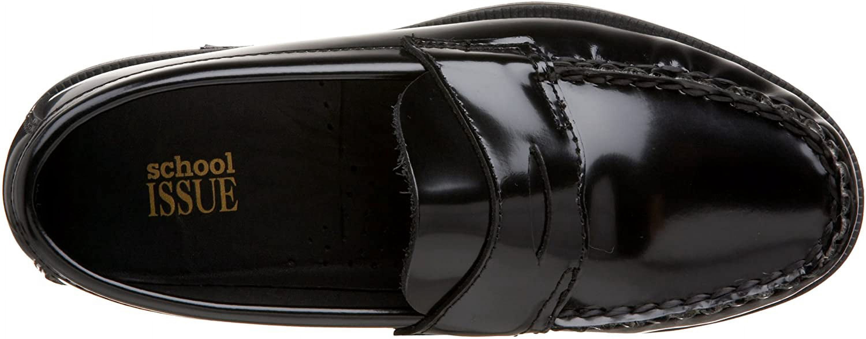 School Issue Children's Simon Black Leather Penny Loafers for Little and Big Boys Size 13.5M