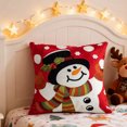 thumbnail image 4 of SDNall Outdoor Christmas Decorations, Christmas Pillowcase Christmas Tree and Christmas Snowflake Embroidery Pillowcase About 18 X 18 Inches Suitable for Christmas Decoration Home Decoration, 4 of 6