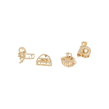 Time and Tru 4-Pack Mini Metal Claw Set