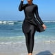 thumbnail image 5 of Traje de baño de una pieza para mujer, conjuntos de bikini para mujer, trajes de surf de manga larga para mujer, shorts, trajes de buceo con almohadillas en el pecho y sin soportes de acero, trajes de, 5 of 6