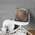 thumbnail image 7 of Boho Orange Pattern Linen Ethnic Design Farmhouse Throw Pillow Covers 18 X 18 Inch, Set Of 4, Linen Study Sofa Cushion Cover Indoor Living Room Home Decor, 7 of 7