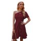 thumbnail image 3 of SAYOO , vestidos de noche de verano para mujer, color sólido, un hombro, volantes, minivestido de fiesta para mujer SAYOO Moda, 3 of 9
