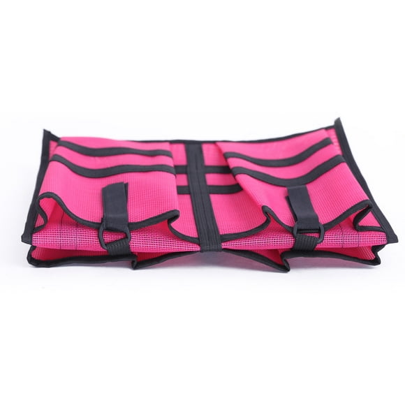 Wosthever Bolsa de almacenamiento para Kayak, asiento de malla de nailon, correa de hebilla ajustable, herramientas, bolsa multibolsillo, Deportes acuáticos Rojo