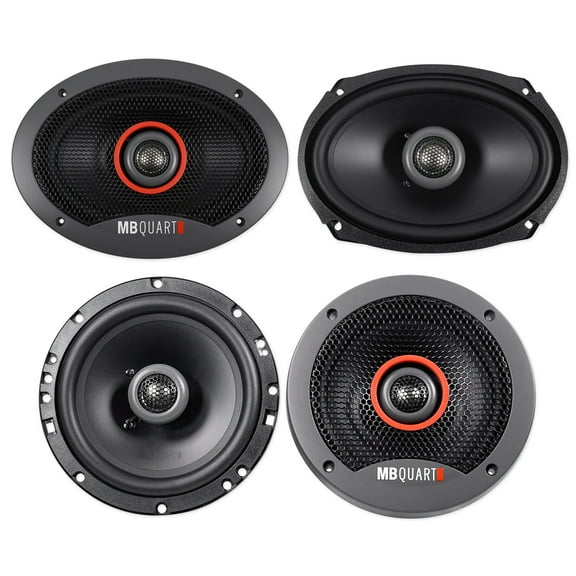 (2) MB QUART FKB169 6x9" 300 Watt Car Speakers (2) 6.5" 240 Watt Speakers