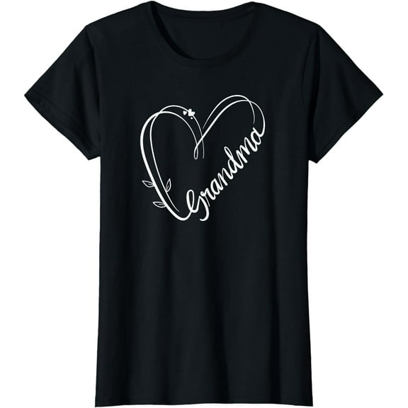 Cute Grandma Cursive Heart T-Shirt