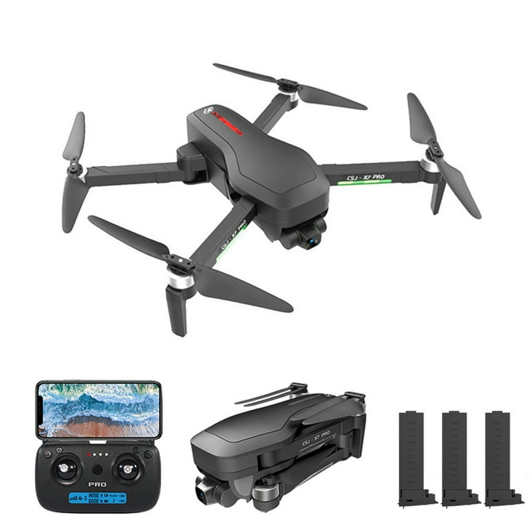 CSJ X7 PRO GPS RC Drone for Kids and Adults with Camera 4K 5G Brushless Quadcopter Toys Gifts with Headless Mode Track Flight One Key Start Speed
