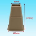 thumbnail image 4 of De 8 Piezas Resistentes Para Cama Para Muebles De pequeña Para Almacenamiento, 3,5,8 Pulgadas marrón perfecl Elevador de cama ajustable, 4 of 8