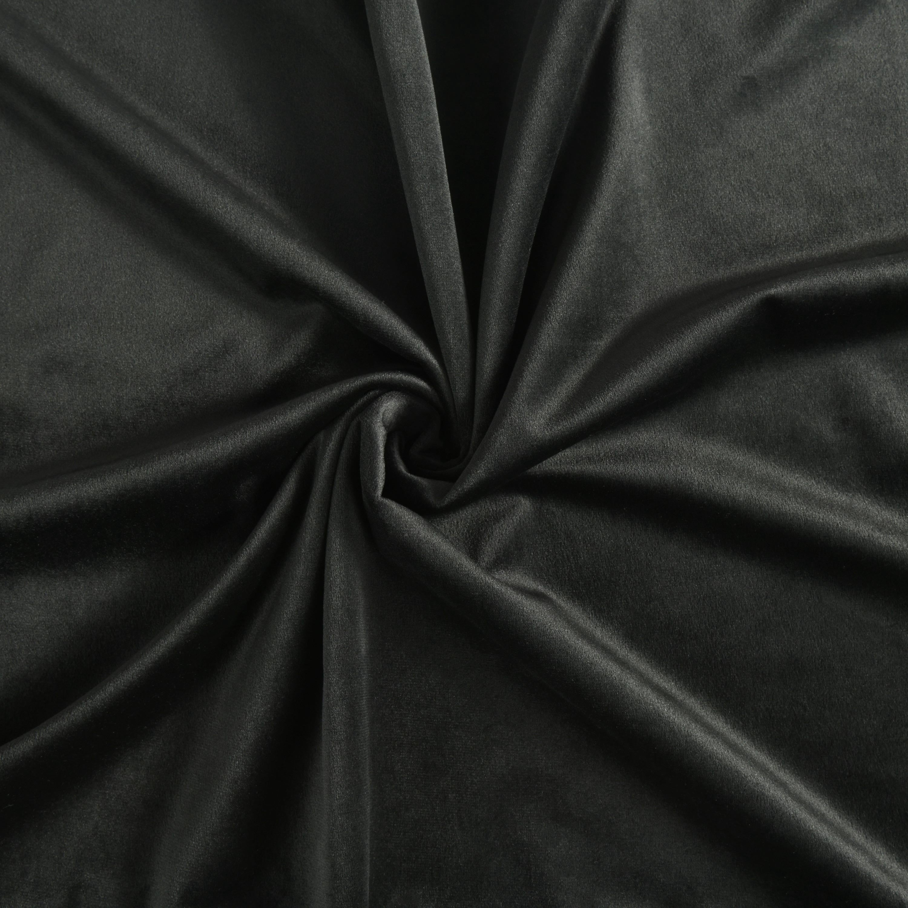 HIG 2pc Decorative Body Pillow Insert with Textured Velvet Pillowcase, Black, 20" x 54"