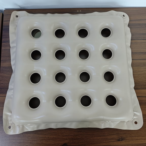 1pc Portable Inflatable Seat Cushion for Office Chair, Car, Wheelchair - Pressure Relief Waffle Design for Long Sitting, Tailbone Pain, Back Pain Relief