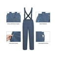 thumbnail image 5 of Little Donkey Andy Men's Ski Bibs Insulated Snow Pants , Water Resistant Snowboard Pants Winter with Detachable Suspenders ( Blue Wing Teal M ), 5 of 7