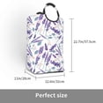thumbnail image 3 of Vsdgher Lavender Flowers Print Square Laundry Bag Large Collapsible Dirty Clothes Bags With Handles Waterproof Essentials Storage For College Dorm, Family, 3 of 6