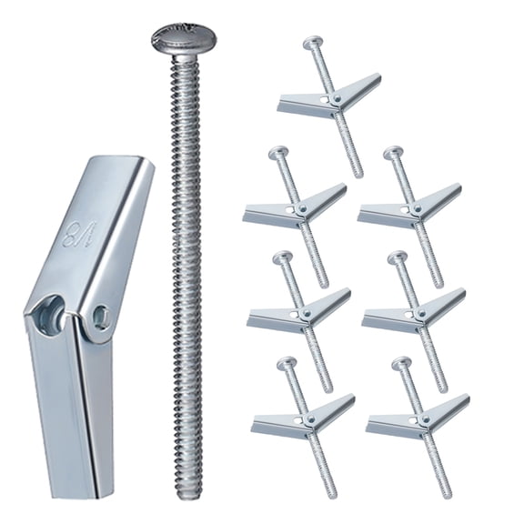 Worgeous 30 Sets Toggle Bolts and Wing Nut Assortment Kit Heavy Duty Drywall Anchors and Screws for Hanging Heavy Items for Home Renovation