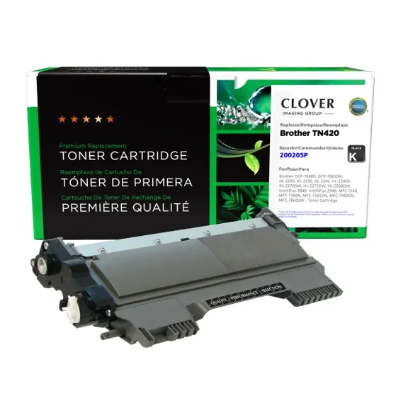 Remanufactured Clover Imaging Toner Cartridge compatible with Brother TN420