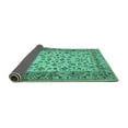 thumbnail image 2 of Ahgly Company Indoor Rectangle Persian Turquoise Blue Traditional Area Rugs, 7' x 9', 2 of 4