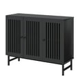 thumbnail image 4 of BOCVKENN Farmhouse Buffet Storage Cabinet with 3 Doors,Kitchen Sideboard with Storage and Metal Base,Coffee Bar Cabinet for Kitchen,Dining Room,Living Room, 4 of 7